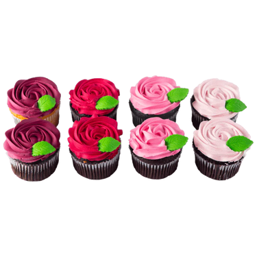 Berry Red Rose Cupcake